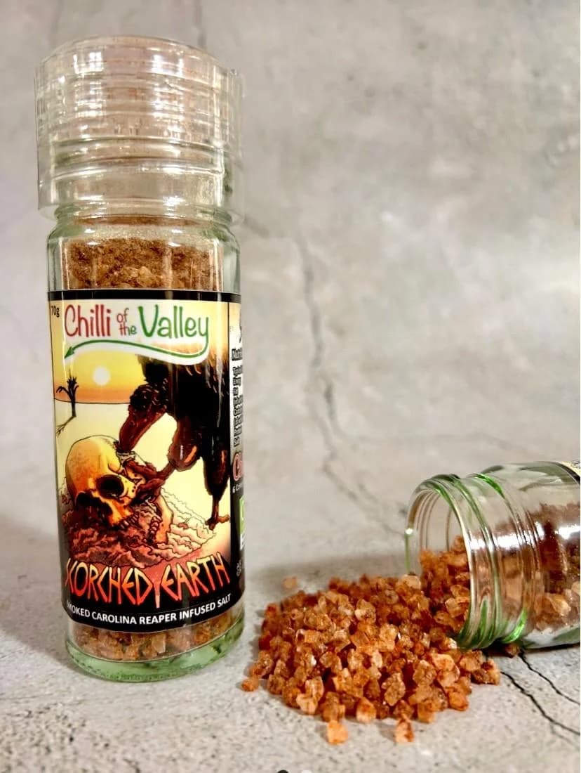 Chilli Of The Valley - Scorched Earth, Smoked Reaper Salt (Heat Level 10) 80g