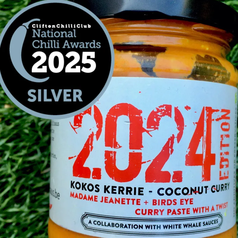 Chilisaus.be - The 2024 Edition - Kokos Kerrie / Coconut Curry (Heat Level 8)