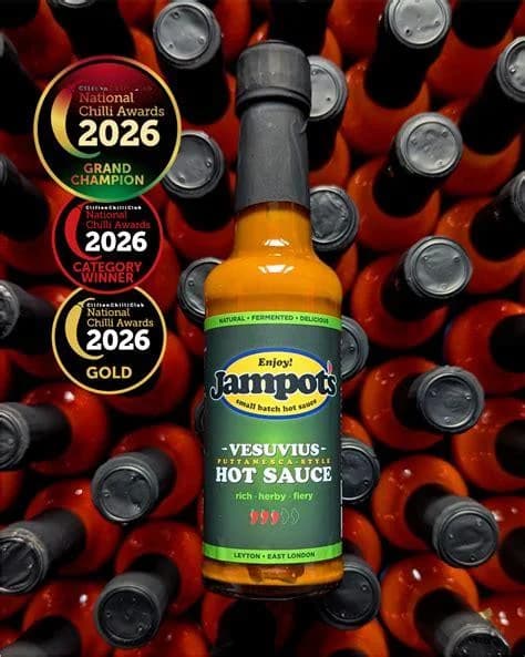 Vesuvius - Italian Puttanesca style Hot Sauce (Heat Level 7) 150ml